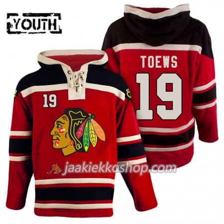 Lapsille NHL Chicago Blackhawks Jonathan Toews 19 Punainen Sawyer Hooded Sweatshirt